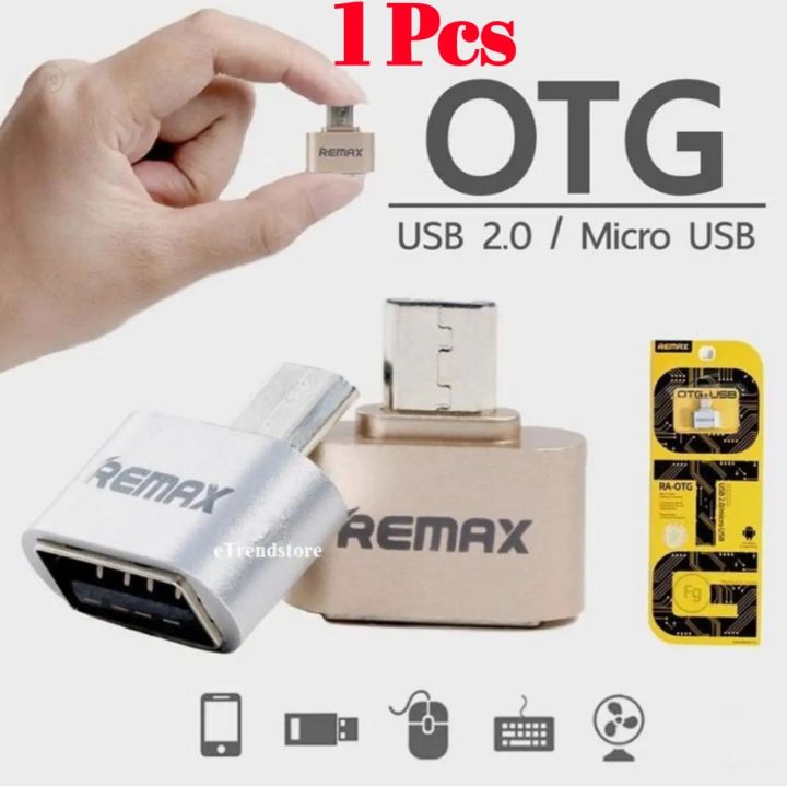 1 Pcs Micro USB to USB OTG Adapter for Android Smartphones - for micro USB Smartphones High Quality Remex OTG - Original Otg