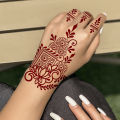 Waterproof Henna Tattoo Stickers for Women Flower Instant Fake Tattoo for Hand Temporary Tattoos for Wedding Party Festival. 