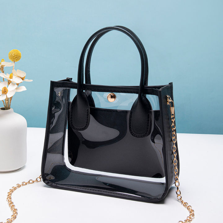 Iconic Hand Jelly Handle Convertible Fashion Bag