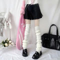 1Pair Y2K Over Knee Leg Warmer Lengthened 70cm JK Uniform Long Socks Lolita Knitted Boot Socks Pile Up Socks Foot Warming Cover. 