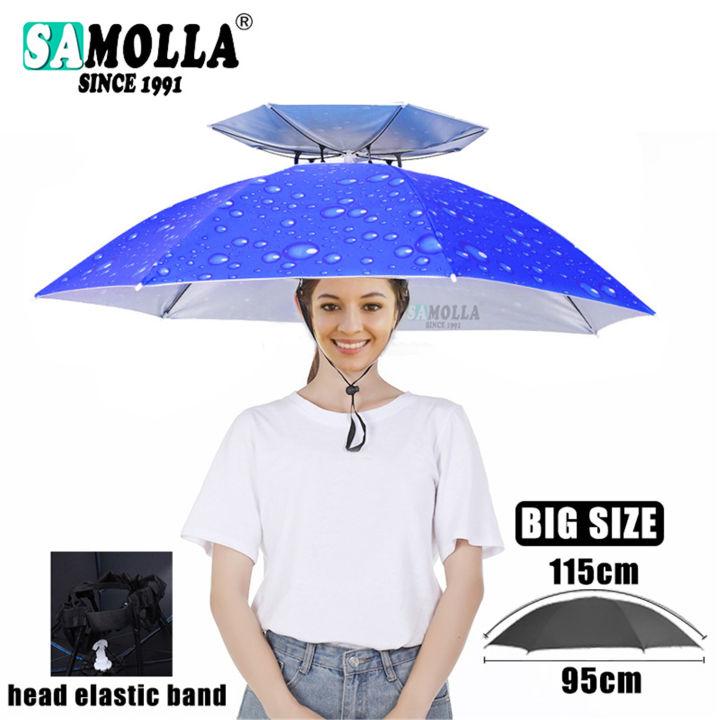 Portable%20Rain%20Umbrella%20Hat%20Army%20Green%20Foldable%20Outdoor%20Pesca%20Sun%20Shade%20Waterproof%20Camping%20Fishing%20Headwear%20Cap%20Beach%20Head%20Hats%20-%20Image%207