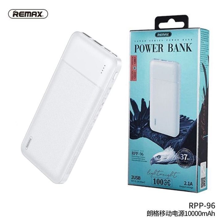 Remax RPP-96 Lango Series Dual USB Ports 10000mAh 2.4 Power Bank