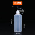 5 Pcs Needle Tip Glue Bottle Squeeze Plastic Bottle Dispensing Needle Sealing Cap Liquid Flux Dispenser Applicator. 