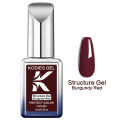 KODIES GEL Burgundy Red Rubber Base Gel Nail Polish 15ML UV/LED Structure Winter Wine Red Color Gel Varnishes Lacquer Manicure. 