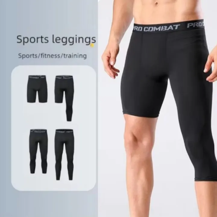 Men%20Compression%20Pants%20Base%20Layer%20Exercise%20Trousers%20Running%20Tight%20Sport%20Cropped%20One%20Leg%20Leggings%20Basketball%20Football%20Yoga%20Fitness%20-%20Image%202