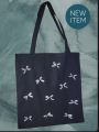 Bow bag / bow tote bag / girly asthetic tote bag for university college going girls / casual use tote bag / asthetic bows bag. 