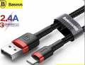 Baseus Cafule CALKLF-B19 Nylon Braided Lightning Cable for iPhone. 