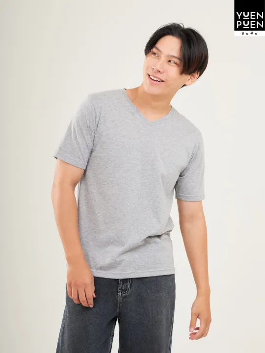 Yuenpuen%20T-shirt%20deep%20gray%20non-stretch%20no%20iron%20T-shirt%20floor%20standing%20collar%20plain%20T-shirts%20women%20T-shirt%20men%20-%20Image%202