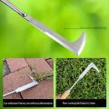 Heavy-Duty Carbon Steel Hand Shovel With Ergonomic Grip - Manual Weeding Tool For Road Cracks & Gardens. 