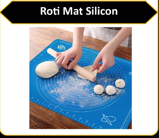 Mat For Roti Making Silicone Baking Roti Mat for Pastry & Roti Rolling Extra Large with ...
