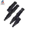 1 Pair IP67 Solar PV Connector Approved 2 to 1 T Branch Male And Female Solar 100% PP0 Parallel DIY Solar Kits System. 