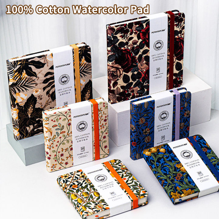 POTENTATE%20Watercolor%20100%25%20Cotton%20Paper%20Pad%20Watercolor%20Journal%20Drawing%20Book%20Hand%20Notebook%20Artists%20School%20Sketchbook%20Drawing%20Paper%20-%20Image%202