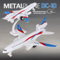 22cm Alloy Aircraft Model Boeing 727 McDonnell Douglas DC-10 Toy Airplane 4 Lights Music Children's Gift. 