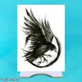 Waterproof Temporary Tattoo Sticker eagle Crow Gothic eye Fake Tatto Flash Tatoo Hand back Arm art Tattoos for boy Women Men.