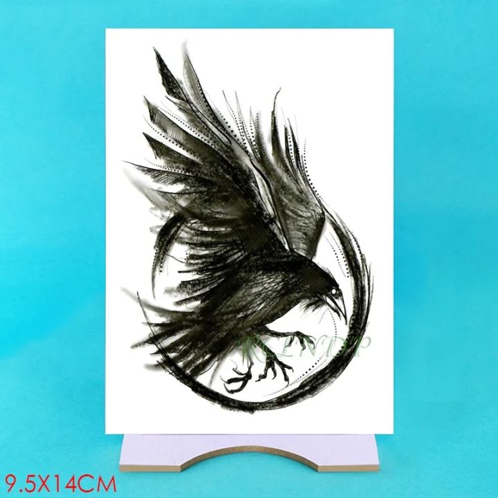 Waterproof%20Temporary%20Tattoo%20Sticker%20eagle%20Crow%20Gothic%20eye%20Fake%20Tatto%20Flash%20Tatoo%20Hand%20back%20Arm%20%20art%20Tattoos%20for%20boy%20Women%20Men%20-%20Image%202