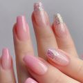 Press on nail for Girls 10 pcs nail set for girls with jelly dot glue and mini filler. 