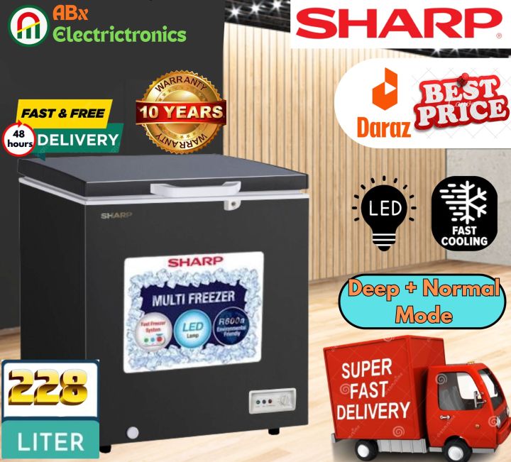 Sharp Chest Freezer 228 Litre [SJC-228/SJC-238]| Energy Saving | Fast ...
