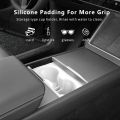 Center Console Cup Holder Inserts For Tesla Model 3 2024-2026 Highland Model Y 2026 Juniper Center Console Liner Coasters Mat. 