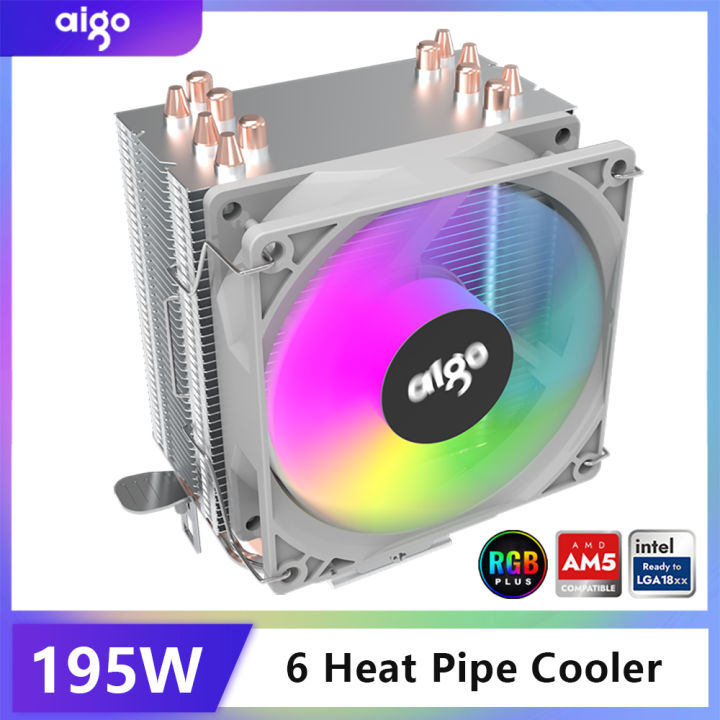 Aigo ICE CPU Cooler 2 4 6 Heat Pipes PC Radiator PWM 3PIN 90mm CPU ...