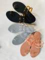 Clear Belt Comfort Sandals by Rhythm Steps. 