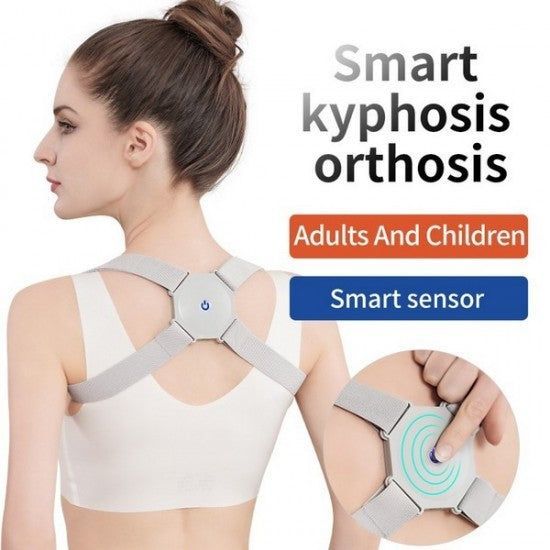 Rechargeable Smart Sensor Posture Upper Back Brace Support for Men and ...