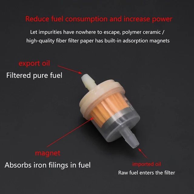 2 pcs Motorcycle fuel filter Carburettor fuel filter