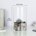 Saving Piggy Bank Adults Kids Transparent Acrylic Money Box Reusable money saving box Coin Bills Money Bank Safe for money.