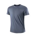 Quick-drying Men Running Shirts Fitness Compression Gym Polyester Sports T-shirt Black 2023 Workout Training Muscle Fit Clothing. 