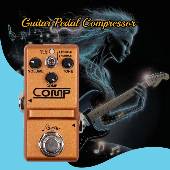 Compbox Rowin Tiny Analog Comp Box Guitar Compressor Pedal Compression Effect ...