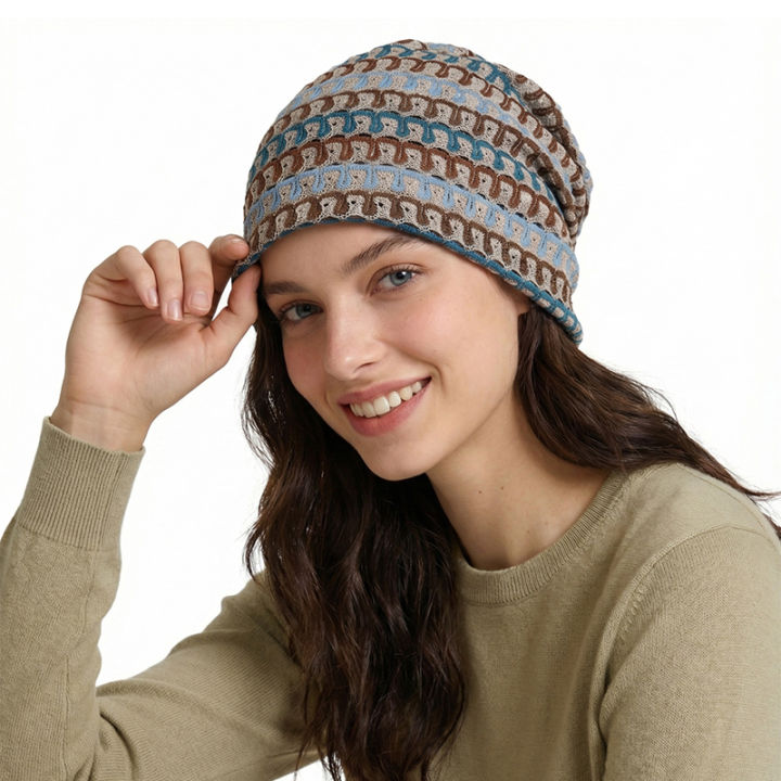 Bohemian%20Striped%20Hollow%20Out%20Knit%20Beanie%20Unisex%20Lightweight%20Breathable%20Mesh%20Slouch%20Hat%20for%20Summer%20-%20Image%204