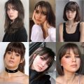 Sunslymei Fake Synthetic Air Bangs Clip-In Hair Extension Fringe False Blunt Hairpiece for Women Clip In Front Hair Bangs. 