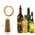 20 Led Bottle Cork Lights With Bottle Copper Wire String Lights 2M Battery Powered, 1 Unit,2 meters. 