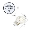 1 Pcs Golf Cap Clips With Magnet Mark Golf Ball Marker Golf Ball Position Removable Metal Drop Ship Golf Accessories Supplies.