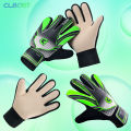 1 pair Non-Slip Soccer Goalie Gloves with Double Wrist Protection. 