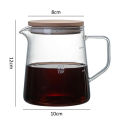 Glass Pour Over Coffee Server with Dot Scale Brewed Coffee Sharing PotHeat Resistant Hand Made Drip Coffee Pot 300ml/500ml. 