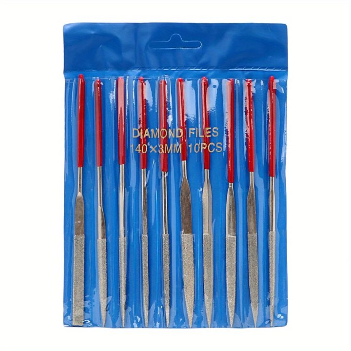 10Pcs Diamond Needle File Set For Jewelry Metal Wood Ceramic Glass Stone Craft Sharping Working Hand Carving Tool