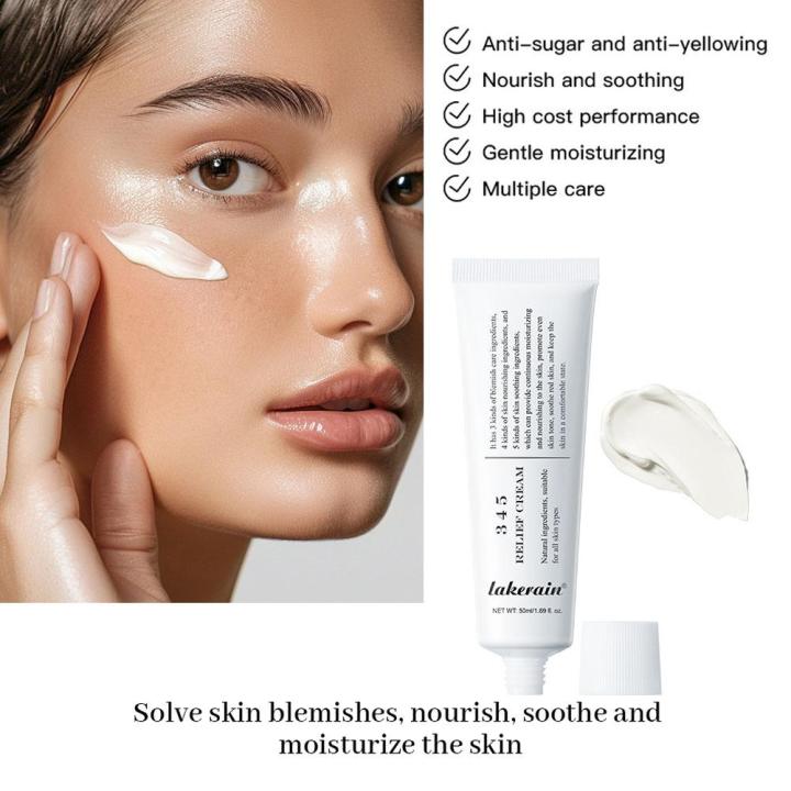 345%20Relief%20Cream%20Face%20Moisturizer%20Cream%20Nourish%20Soothing%20Skin%20Repair%20Clean%20Acne%20For%20Oily%20Skin,%20Hydrating%20Facial%20Lotion%20Skincare%20-%20Image%202