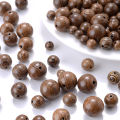 20-100pcs 6/8/10/12mm Wood Loose Beads Natural Crude Wooden Beads For Jewelry Making Bracelet Necklace Earring DIY Keychain.
