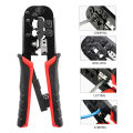 RJ45 Crimper RJ11 RJ45 Crimping Tool Ethernet Network LAN Cable Crimper Cutter Stripper Plier for 6P 8P RJ11 RJ12 RJ45. 