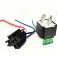 QXNY 1Set 4-Pin Car Relay DC with Socket Base/Wires/Fuse 12V 30A  Automobile Control Device with Line High Quanlity. 