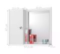 Bathroom Cabinet With Mirror and Shelves. 