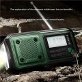 Multifunction Emergency Crank charging power station Radio FM/AM/SW/ Portable Radio with power bank, camping ,reading lamp. 