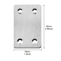 10Pcs Stainless Steel Angle Code Fixing Bracket Iron Plate for Furniture Quick Links. 