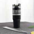 1200ml 900ml and 600ml Tumbler With Handle Straw Lid Insulated Tumbler Thermos Travel Coffee Mug. 