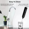 Electric Milk Frother Mini Coffee Whisk Mixer Wireless Milk Foamer Maker Type-C Rechargeable Egg Beater Handheld Stirrer Blender.