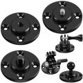 Wall Mount 1/4 3/8 M6 Thread Fixed Plate 17mm Ball Head Adapter for Camping Light Stand Projector Holder Monitor Bracket.