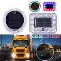 Smart Touch Control Solar Car Flash Light  Multi-Mode LED Strobe Warning Light with Strong Magnetic Base  Wireless Waterproof. 