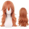 Angel Devil for Chainsaw Man Bangs Long Orange Brown Cosplay Wigs Halloween Costume Party AdultHair Wig. 