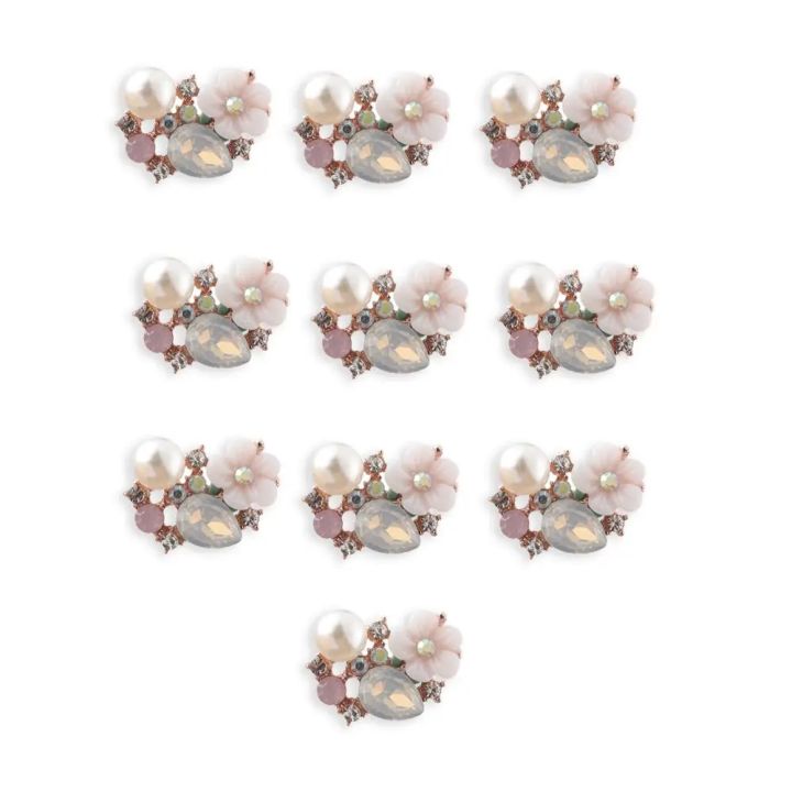 10PCS%20Rhinestone%20Button%20Craft%20Flatback%20Sewing%20Accessories%20Apparel%20Rhinestone%20Button%20Flower%20Buttons%20Garment%20Buckle%20Pearl%20Hairpin%20-%20Image%207