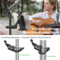 Microphone Music Stand Tablet Holder for iPad and Smartphone for Shee Music Fits Devices from Screen Size 4.7 to 12.9 Inches. 